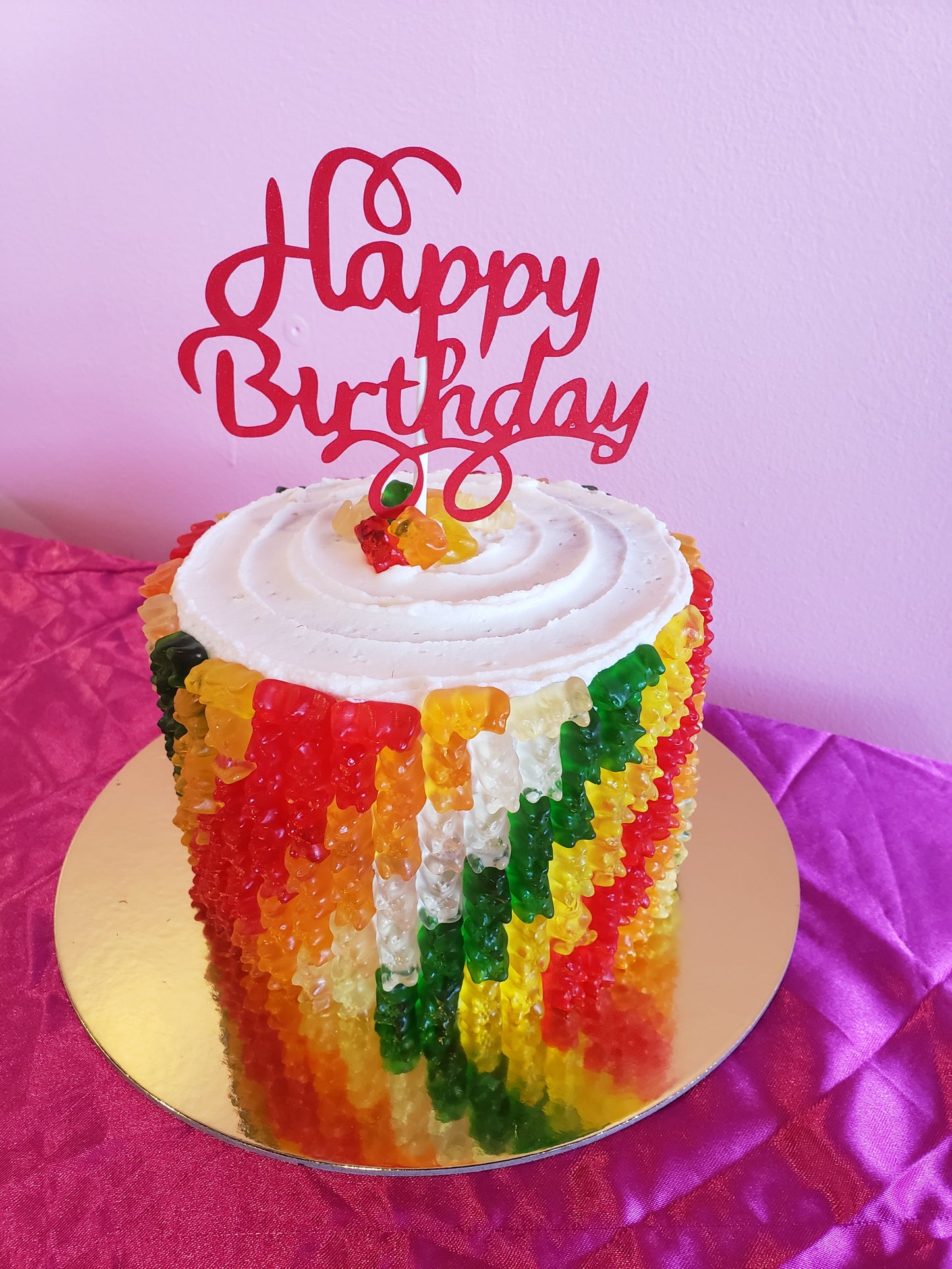 Cutest best gummy bear cake in Houston Texas
