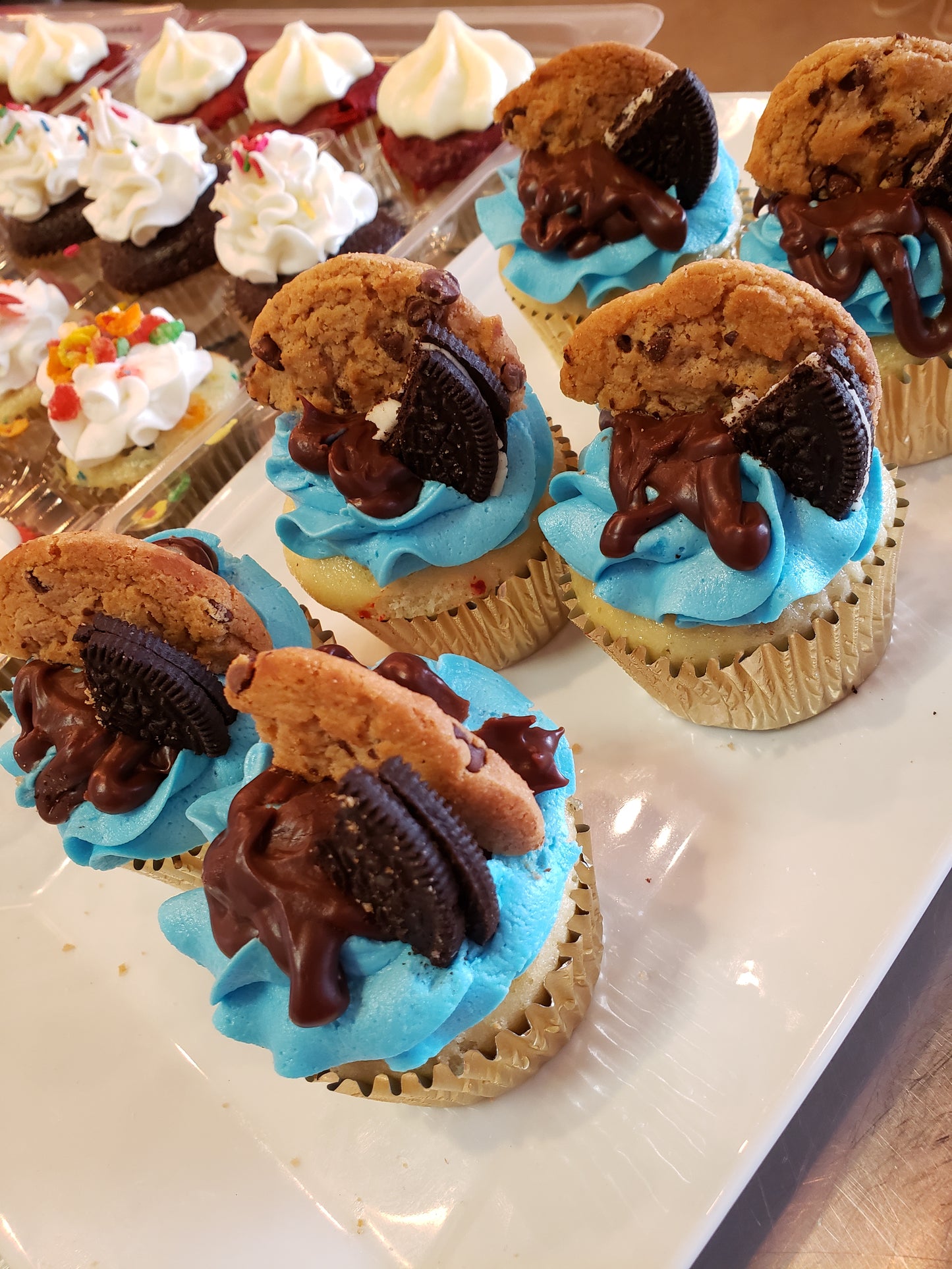 Cookie Monster Cupcakes