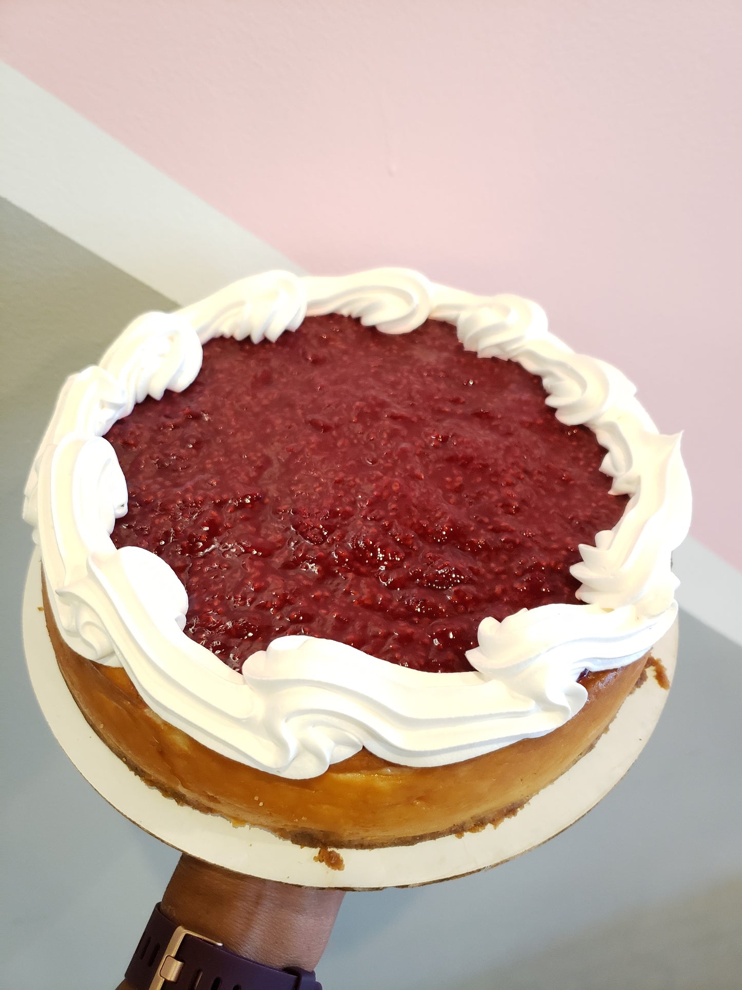 White Chocolate Raspberry Cheesecake