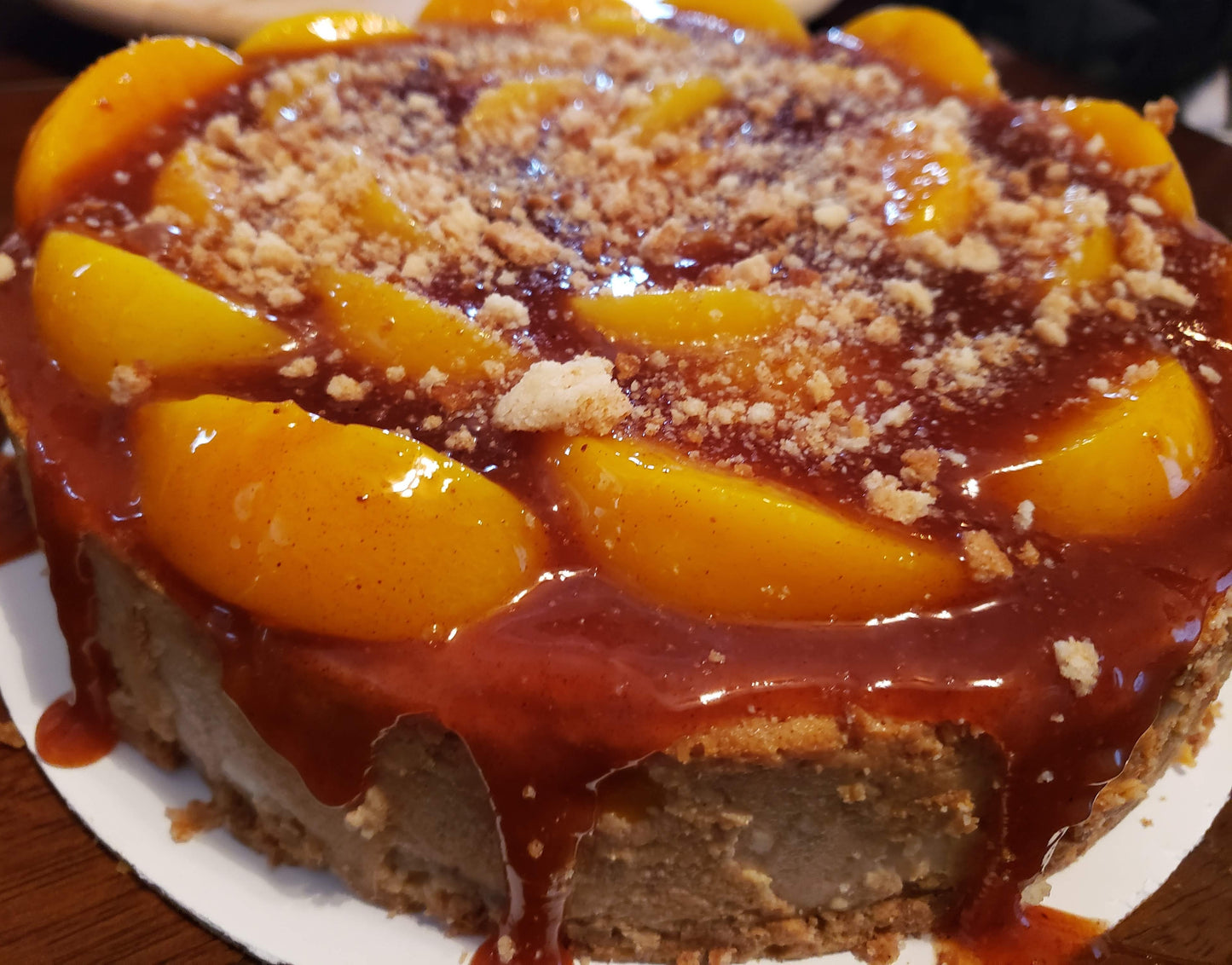Peach Cobbler Cheesecake