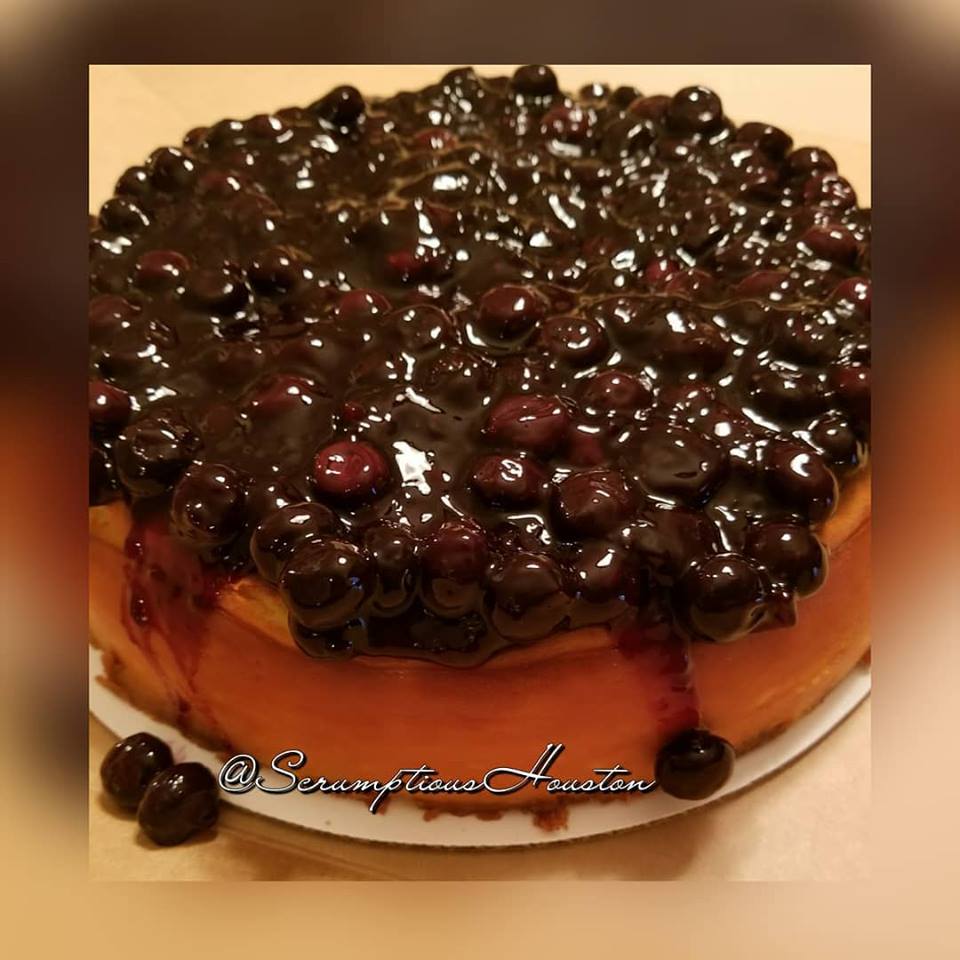Best lemon blueberry cheesecake in Houston Texas Thanksgiving