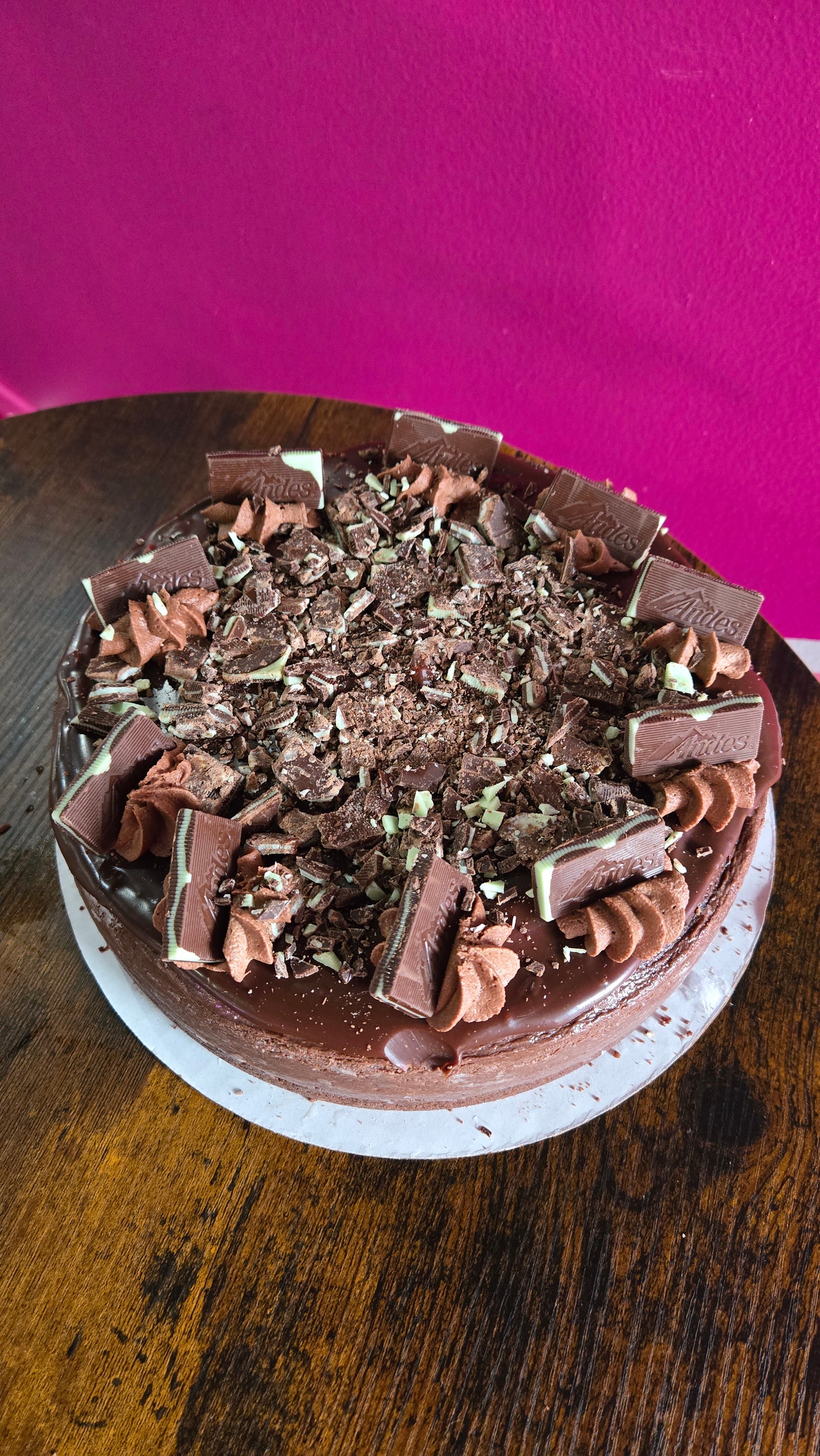 Andes Mint Cheesecake
